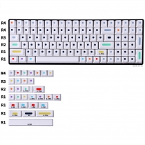 Dots GMK 104+26 Full PBT Dye Sublimation Keycaps Sets for Cherry MX Mechanical Gaming Keyboard 75/980
